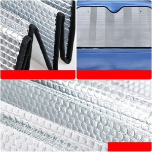 Foldable Universal Anti UV Rays Windshield Sun Shade (W130 x H60)cm - Image 6