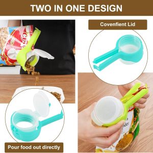 4-Pieces Bag Clips for Food Storage Sealing Clips with Pour Spouts - Image 8