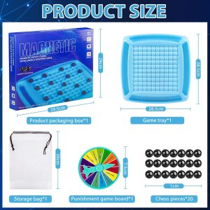 Magnetic Chess Board, Funny Table Magnetic Game - Image 3