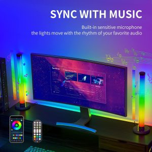 2-Pcs Smart LED Light Bars with Music Sync, App and Remote Control - Image 7