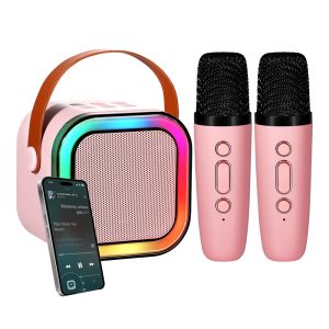 2-Pieces Mini Bluetooth Microphone With Speaker