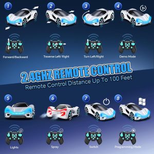 Remote Control Car,RC Drift Car 2.4GHz 360° Rotate RC Cars with Cool Lights, Music & Spray Effects - Image 8