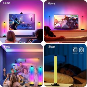 2-Pcs Smart LED Light Bars with Music Sync, App and Remote Control - Image 4