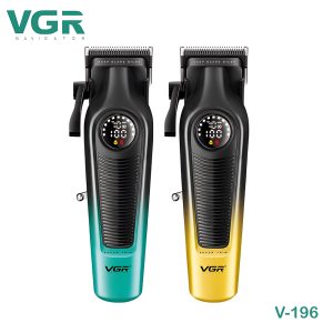 VGR 196 Professional Hair Clipper DLC Blade LED