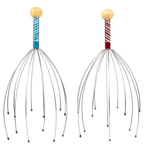 Scalp Massager Handheld Head Massage Scratcher With Bamboo for Deep Relaxation - Image 6
