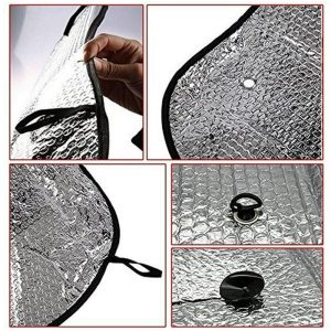 Foldable Universal Anti UV Rays Windshield Sun Shade (W130 x H60)cm - Image 7