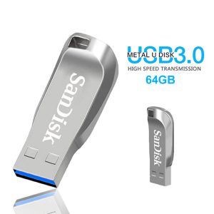 SanDisk Ultra Shift USB 3.0 High Speed 100MB/s Flash Drive 64GB - Silver Metal