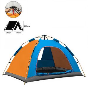 3-4 Person Polyester Waterproof Instant Pop-up Camping Tent (L200 X W200 X H150)CM