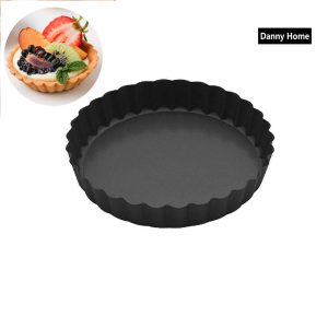 Danny Home 1-Pcs Carbon Steel Premium quality , Non-stick Detachable Mini Round Tart Pan 14cm