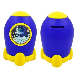 Rocket Shape Money Box with Password -16cm