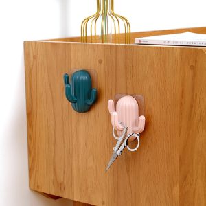 Nail-free Caktus Coat Hook Towel Hooks Wall Keys Holders Cloth Hooks