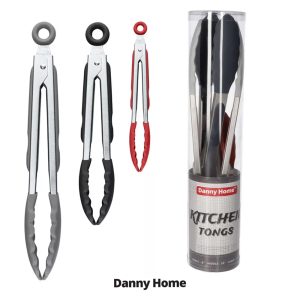 Danny Home 3-Pieces Stainless Steel Kitchen Tongs Set