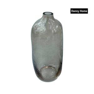 Danny Home Glass Plant Vase Grey 20-cm