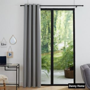 Danny Home 90% Blackout Curtain Dark Grey 130*260cm