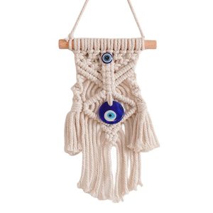 Bohemian Macrame Woven Wall Hanging 20x23cm