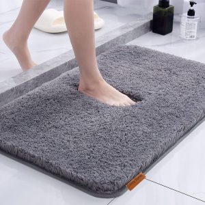 Danny Home Bathroom Non-Slip Shaggy Rug Mat 40x50cm