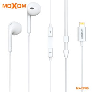 MOXOM MX-EP88, Wired Stereo Earphones with Lightning Connector