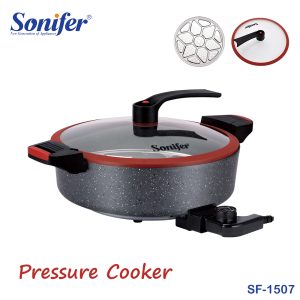Sonifer SF-1507 6.5L Electric Cooking Pot – Non-Stick Die Cast Aluminum Pressure Skillet