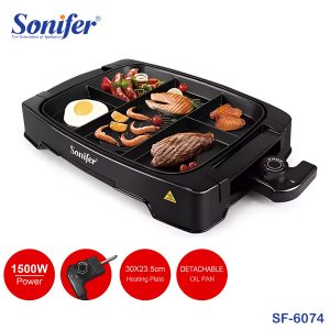 Sonifer SF-6074 Electric Multi-Zone Electric Grill & Griddle