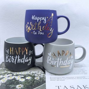 PEPER STORY Happy Birthday Ceramic Mug with Gift Box