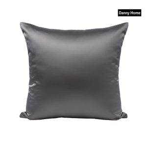 Danny Home Silk Fabric Cushion - Dark Grey 50x50cm