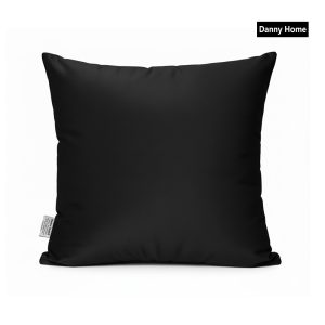 Danny Home Velvet Fabric Cushion - Black 50x50cm