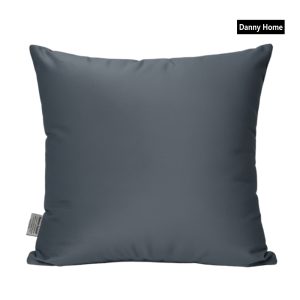 Danny Home Velvet Fabric Cushion - Anthracite 50x50cm