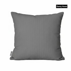 Danny Home Cotton Corduroy Cushion - Grey 50x50cm