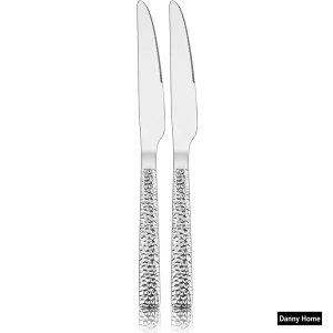 Danny Home 2-Pieces Dinner Stainless Steel Knifes Silverware Flatware