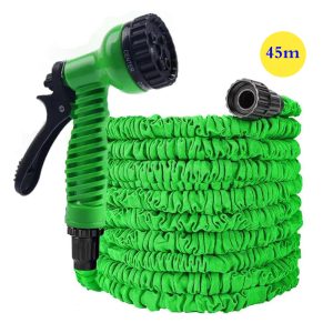 45m Expandable Rubbery Durable Hose With 7 Functions Spray Gun & Conversion Connector