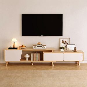 Adjustable 135-175cm TV Stand Unit with Storage Drawer Cabinet