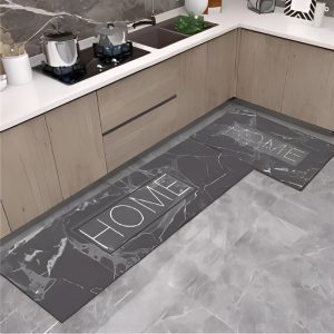 Set of 2 Anti-Slip Water Absorbent Kitchen Carpet Floor Mat #H01