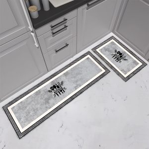 Set of 2 Anti-Slip Water Absorbent Kitchen Carpet Floor Mat #K05