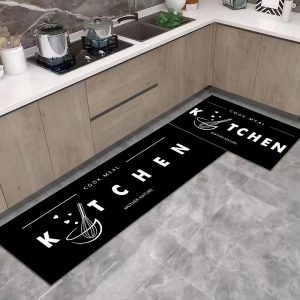 Set of 2 Anti-Slip Water Absorbent Kitchen Carpet Floor Mat #K09