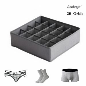 Andeya 20-Grids Socks & Underwear Drawer Organizer Divider