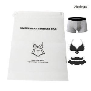 Andeya Waterproof Travel Underwear Organizer Bag – Semi-Transparent 20x30cm