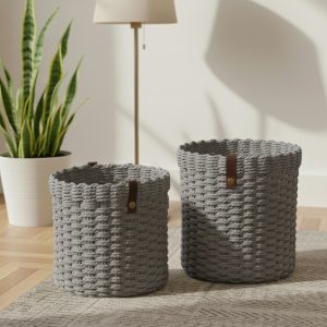 2-Pcs Luxury Storage Basket for Decoration and Plant