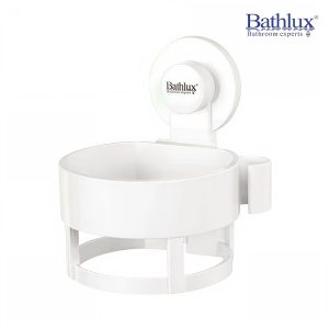 Bathlux Hairdryer Cup Brush Holder With Vacuum Suction Cup #30190