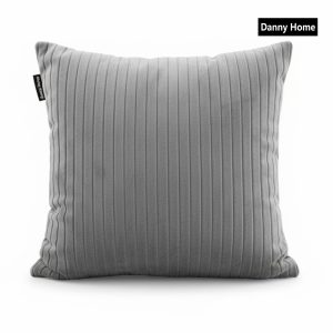 Danny Home Danny Home Velvet Fabric Cushion – Light Grey 45x45cm