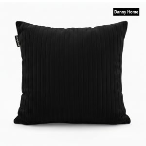 Danny Home Danny Home Velvet Fabric Cushion – Black 45x45cm
