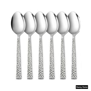 Danny Home 6-Pieces Stainless Steel Dessert Spoon Silverware Flatware