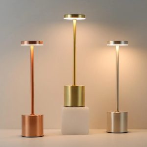 Charging Aluminum Alloy Slim Arrow Dimmer LED Table Lamp 34-cm