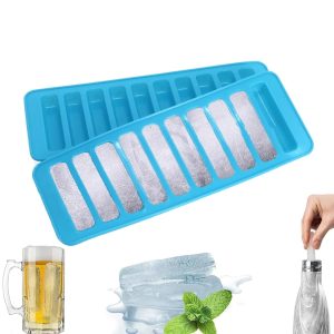Silicone Cylinder Ice Cube Tray & Stick Bar Biscuit Chocolate Baking ( Random Color )