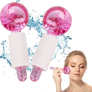 2-Pcs Energy Beauty Crystal Ball Facial Ice Globe