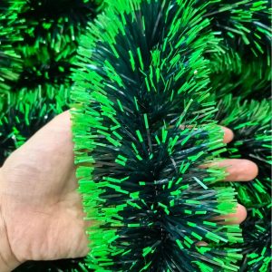 Two Tone 200-cm Christmas Tinsel Garland Metallic Tinsel Twist Garland for Christmas Tree 11cm