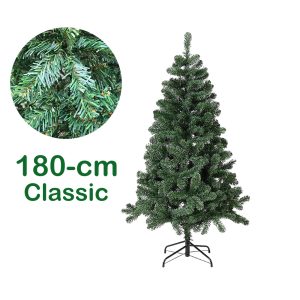 180cm Classic Artificial PVC Pine Christmas Tree with Metal Stand
