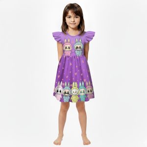 Halloween & Barbara Costumes - Purple Labubu Costume