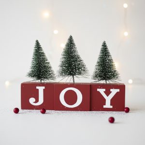 Wood Christmas Tree Christmas Decorations for Tabletop or Desktop Ornaments #YH23X043
