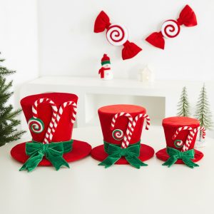 Candyland Plush Figure Snowman Hat For Home Decor Available in 3 Sizes