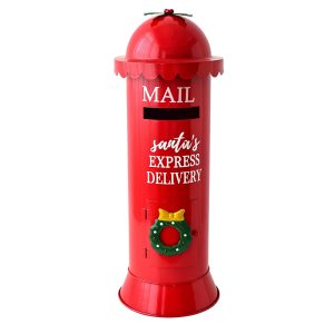 55cm Metal Christmas Large Santa Letter Box